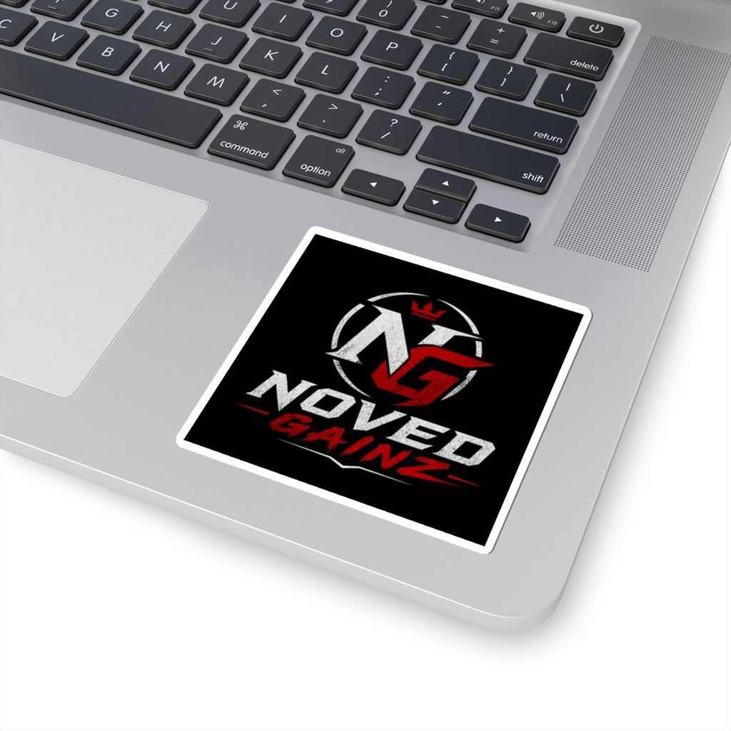 Sticker — Noved Gainz Gym Logo Kiss-Cut Sticker (Fitness/Workout)