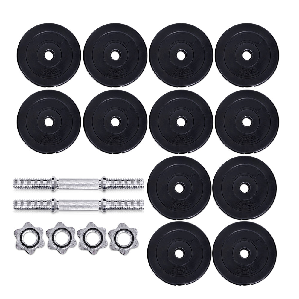 NNEDSZ 35kg Dumbbell Set Weight Plates Dumbbells Lifting Bench